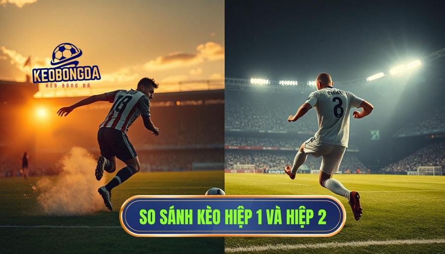 So sánh chi tiết kèo hiệp 1 và hiệp 2